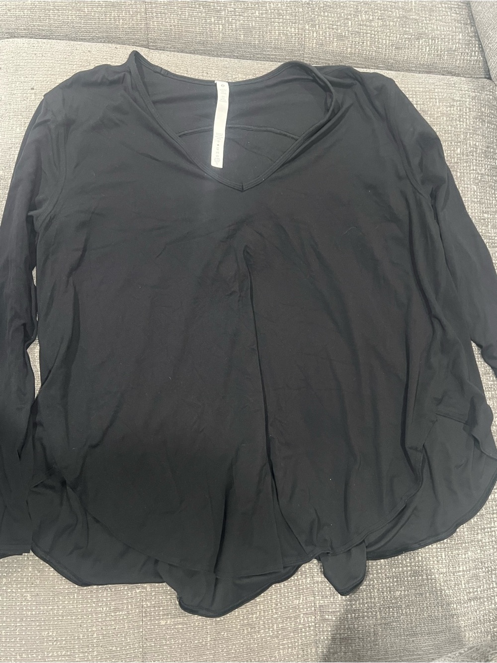 Lululemon Back In Action V-Neck Long-Sleeve Shirt